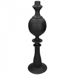 Κηροπήγιο ArteLibre Μαύρο Polyresin 13x13x44cm
