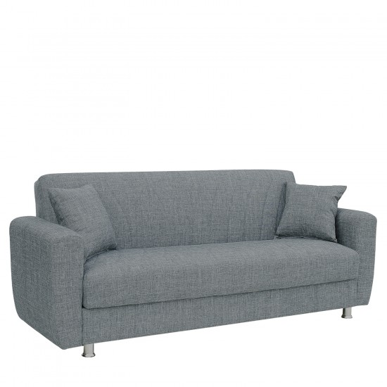 Καναπές Κρεβάτι Τριθέσιος ArteLibre JUAN Γκρι 210x84x86cm