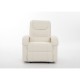 Πολυθρόνα Ανακλινόμενη ArteLibre CELAENO Εκρού PU 80x96x97cm