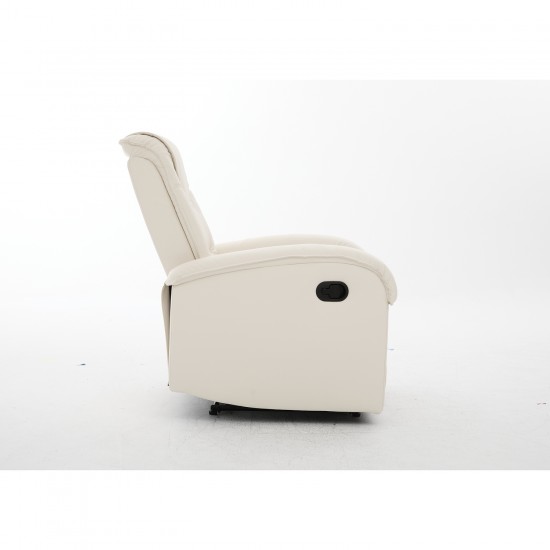 Πολυθρόνα Ανακλινόμενη ArteLibre CELAENO Εκρού PU 80x96x97cm