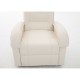 Πολυθρόνα Ανακλινόμενη ArteLibre CELAENO Εκρού PU 80x96x97cm