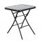 Τραπέζι Μεταλλικό ArteLibre Πτυσσόμενο TAURUS Μαύρο 60x60x70cm