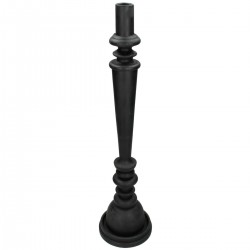 Κηροπήγιο ArteLibre Μαύρο Polyresin 12.5x12.5x50cm