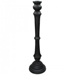 Κηροπήγιο ArteLibre Μαύρο Polyresin 15x15x55cm