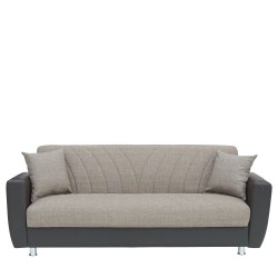 Καναπές Κρεβάτι Τριθέσιος ArteLibre JUAN Καφέ/Μπεζ 210x84x86cm