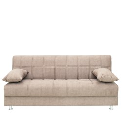 Καναπές Κρεβάτι Τριθέσιος ArteLibre LAURA ΙΙ Καφέ 190x84x86cm
