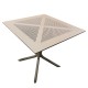 Τραπέζι Κήπου ArteLibre SIREA Cappuccino PP 80x80x75cm